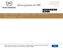 Tablet Screenshot of funerare-servicii.ro